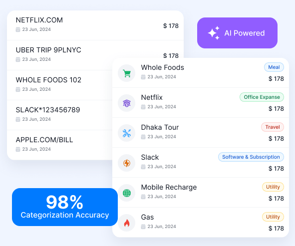 Tabby AI bookkeeping dashboard