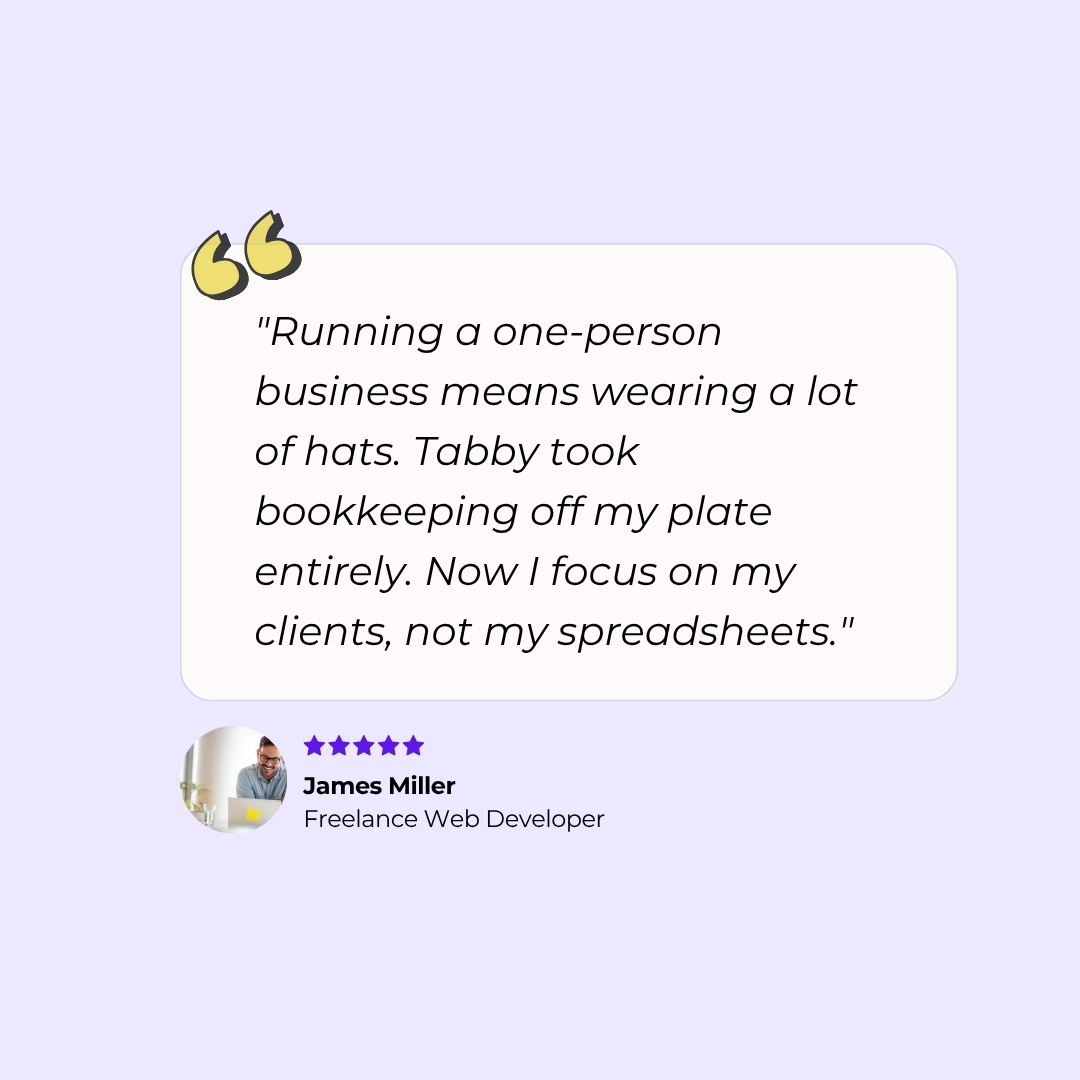 Bookkeeping for Self-employed professionals: Tabby AI Bookkeeper