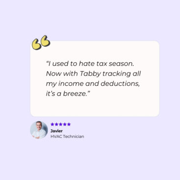 Tabby AI bookkeeping for Self-employed professionals