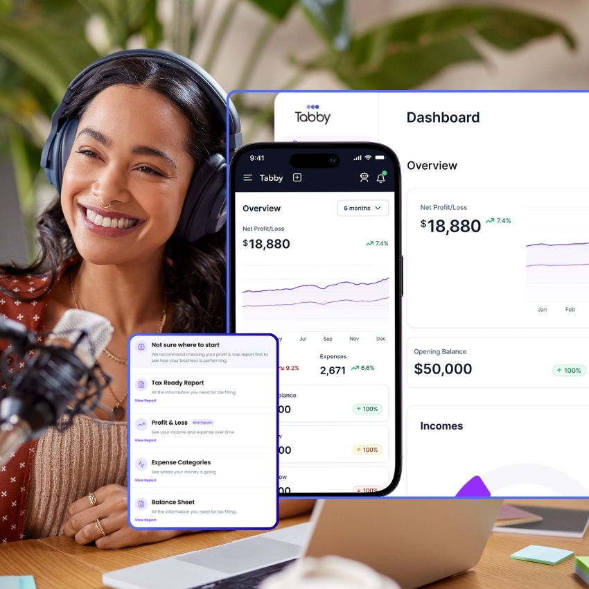 Tabby AI Bookkeeping Software for Content Creators