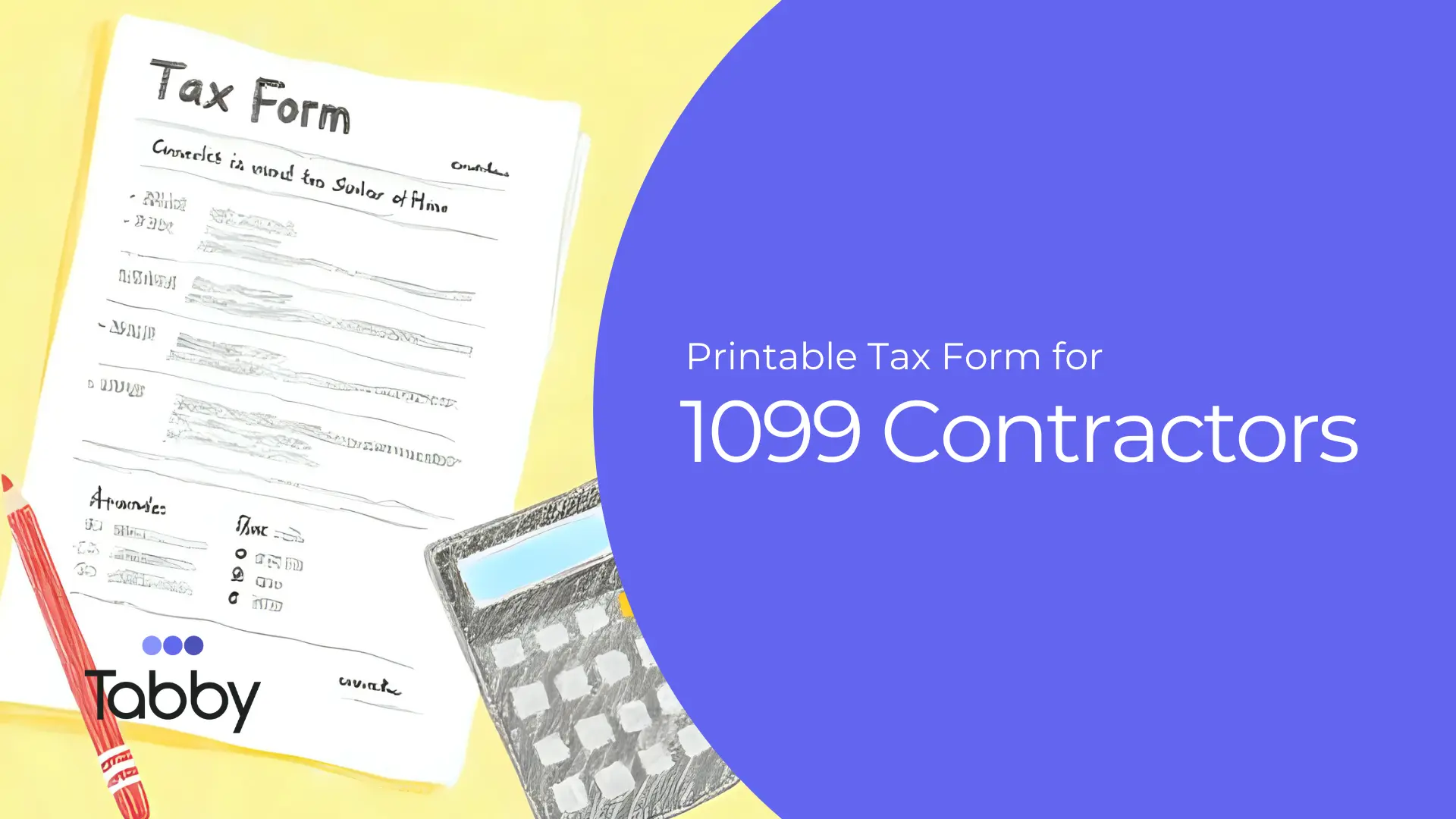 Printable Tax Form for 1099 Contractors