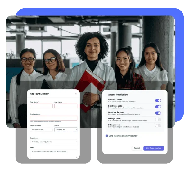 Tabby AI bookkeeping dashboard