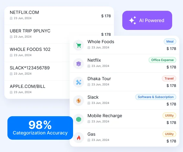 Tabby AI bookkeeping dashboard